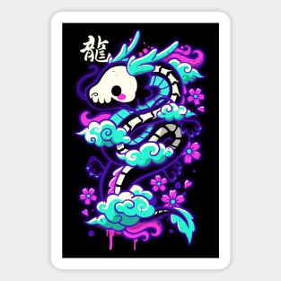 Cyber ghost dragon Magnet